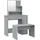 vidaXL Schminktisch-set Grau Sonoma 86,5x35x136 cm