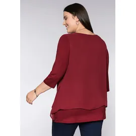 sheego Blusenshirt rot 52/54