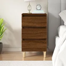 vidaXL Nachtschrank 40 x 35 x 70 cm Braun Eichen-Optik