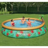 BESTWAY Fast Set Pool Aufblasbar Paradise Palms 457x84 cm