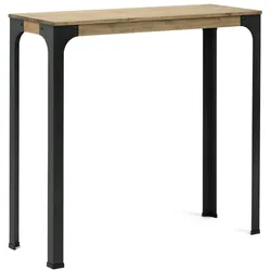 BOX Furniture Bristol High Table 110x39x108cm aus massivem Kiefernholz im industriellen Vintage-Stil.