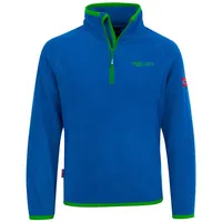 Trollkids Nordland Fleece Mit Halbem Reißverschluss - Medium Blue / Green - 92 cm