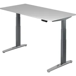 bümö elektrisch höhenverstellbarer Schreibtisch 160x80 cm mit Memory-Steuerung - Design Schreibtisch höhenverstellbar elektrisch, elektrischer