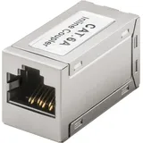 goobay RJ45 Modularkupplung CAT 6A - Silber