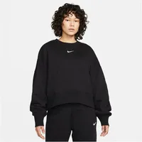 Nike Sportswear Phoenix Over-Oversized Fleece Sweatshirt Damen 010 black/sail M