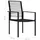 vidaXL Gartenstühle 4 Stk. PVC Rattan Schwarz