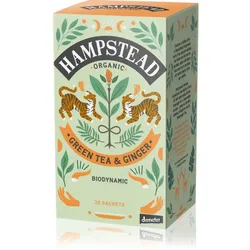 Hampstead Tea London Green Tea & Ginger portionierter Tee 20 St.