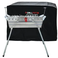 Grillpeter Mangal Ararat 2 mm Schaschlikgrill + 11er Drehspieß