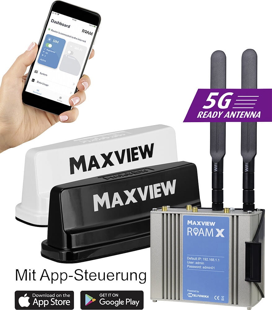 Maxview Lte Antenne Und Router, Campervan X     antharzit