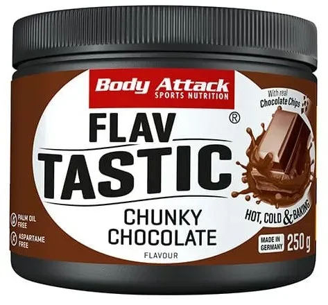 Body Attack - Flav Tastic Geschmackspulver - 250g Geschmacksrichtung Double Chocolate Brownie (vegan)