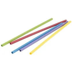 BIOZOYG 2800 Stück Trinkhalme 20cm,  Ø6mm, bunt, umweltfreundliche Getränkehalme, biologisch abbaubar, ökofreundliche, nachhaltige Papierstrohhalme
