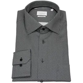 Eterna Langarmhemd Modern Fit Schwarz 43