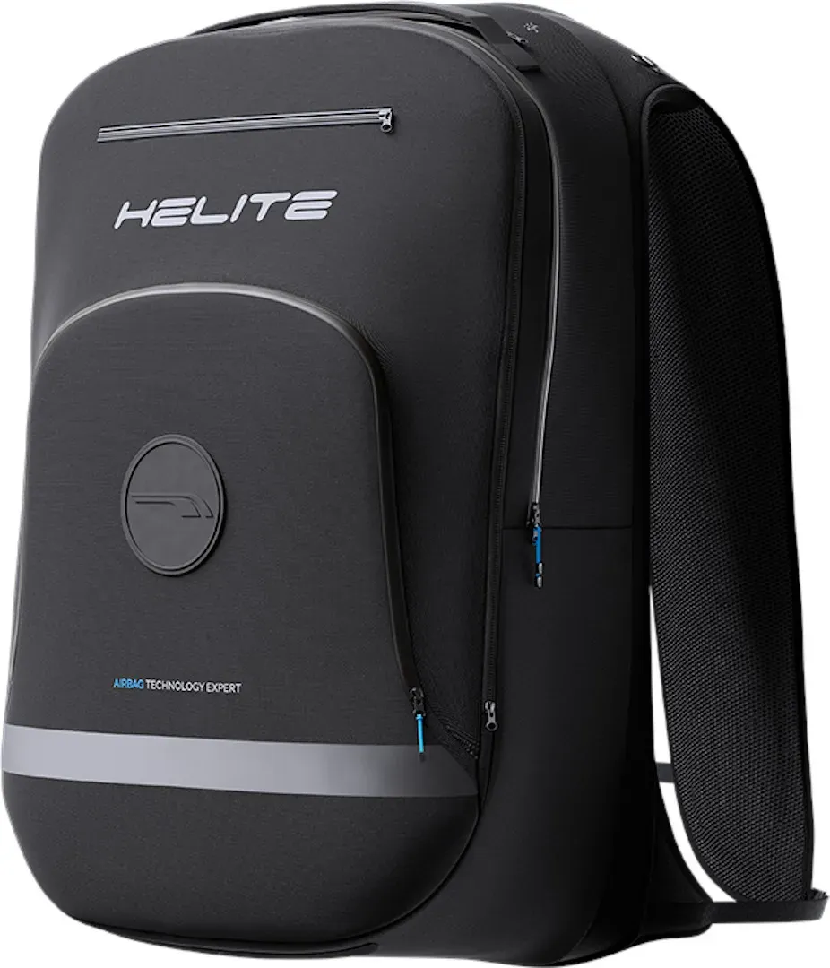 Helite H-MOOV Mechanischer Airbag Rucksack, schwarz, Größe M 11-20l 21-30l für Männer