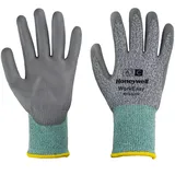 Honeywell WorkEasy Cut Schutzhandschuhe WE23-5113G, Schnittstufe A3 C, Farbe Grün/Grau, leicht, Glasfaser-Strick, mittelgraue Polyurethanbeschichtung, Größe 10/XL (Packung mit 10 Paar)