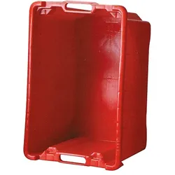 CHEFGASTRO Mehrzweck Lager-& Transportkiste lebensmittelecht 40L rot Obst-Gemüsekiste, Obstkorb, Transportbox, Mehrzweckkasten, Professional