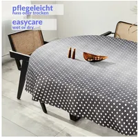 ANRO Wachstuchtischdecke Wachstischdecke Tischdecke abwaschbar Gartentischdecke Wachstuch Eckig rund
