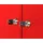 Ondis24 Hängeschrank ONDIS24 "Ben", rot, B:80cm H:60cm T:20cm, Schränke, Hängeschrank, 2-türig, abschließbar