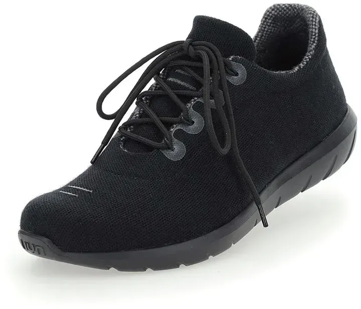 UYN Sneaker-Laufschuhe Living Cloud mit Schwarze Sohle (Merinowolle, leicht und komfortabel) schwarz Herren