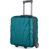 suitline - Kleiner Koffer 45x36x20 cm, Easyjet Freigepäck Underseat Handgepäck, Bordgepäck Trolley leicht, 30 Liter, ABS Hartschale, Aquagrün