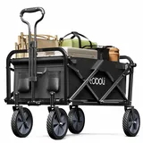 toboli Bollerwagen faltbar Teleskopgriff schwarz