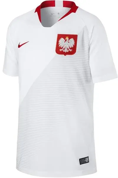 NIKE Kinder Fußballtrikot "Poland Stadium Home" WM, WHITE/SPORT RED/SPORT RED, S