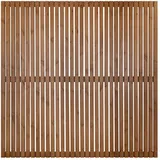 Sichtschutzzaun-Element Quadra 180 cm x 180 cm Natur Lackiert