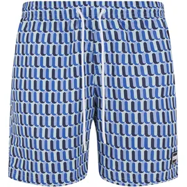 URBAN CLASSICS Badeshorts Urban Classics Pattern Swim Short Blau XL