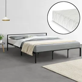 [en.casa] Imatra 180 x 200 cm Schwarz