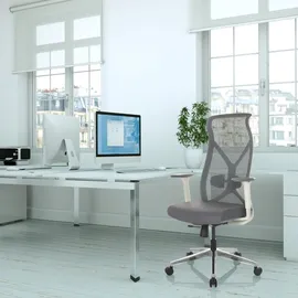 HJH Office Azurro Stoff Weiß