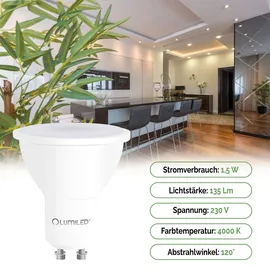Lumiled LED Lampe 10x GU10 1,5W 4000 K neutralweiß