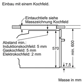 Bosch Herdset 71L + Glaskeramikkochfeld 60cm
