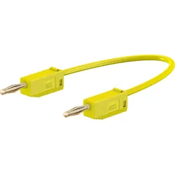 Stäubli Electrical Connectors Stäubli LK205, Messleitung, Gelb, PVC, Bananenstec