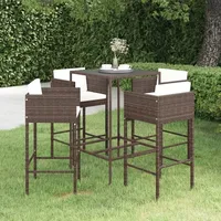 vidaXL Gartenbar Set 5-tlg. Braun