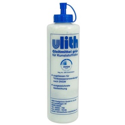 ULITH Gleitmittel für Steckmuffensysteme - Flasche 500 ml - grün-transparent - DVGW-geprüft ** 1l/6,98 EUR
