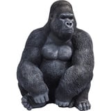 Kare DESIGN Deko-Figur Gorilla XL Polyresin Schwarz