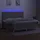vidaXL Boxspringbett mit Matratze & LED Hellgrau 200x200 cm Stoff