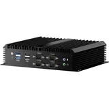 Mavsloly Industrie-PC, lüfterloser Mini-Computer mit Core i7-8550U, 16G RAM 256G SSD, Dual 2.5G LAN, 6*COM RS232, unterstützt 4G-Modul/SIM, Wi-Fi 6, 1*HDMI 1*VGA, Windows 11 Pro