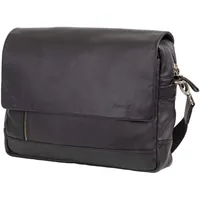 Alassio Umhängetasche Leder schwarz, 47035 28x38x9,5cm
