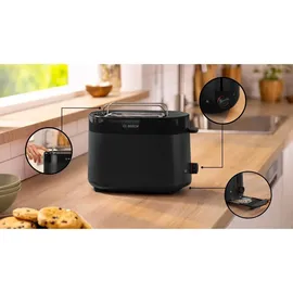 Bosch Kompakt-Toaster Schwarz