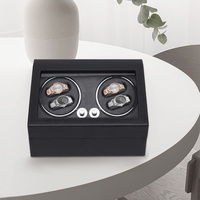 Esyogen Uhren Automatisch Uhrenbeweger Uhrenkasten Uhrenbox Watchwinder Box 4+6,aus MDF, PU und Glas Automatischer Uhrenbeweger für Schminktische, Garderoben und Uhrengeschäfte