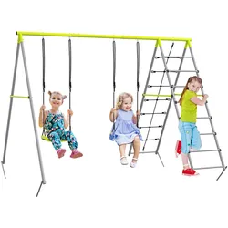 Outsunny Kinderschaukel-Set Metall, PE