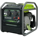 K&S BASIC 28i Inverter-Generator 3000 W, Notstromaggregat Benzin, Stromaggregat 230 V mit reiner Sinuswelle, Stromerzeuger mit Eco-Modus und Parallelbetrieb, 2,8 kW Nennleistung, tragbar, für Camping