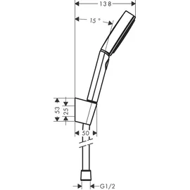 Hansgrohe Pulsify Select 105 3jet Relaxation Handbrause mattschwarz (24302670)