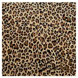 Yurosiay Leoparden Stoff 200×150cm Satin Stoff Mit Leopardenmuster Mode Tierdruck Satin Stoff Meterware Nähstoffe Leopard Polsterstoff Weich Dekostoff Satin für DIY Nähen Basteln Haus Deko 3#