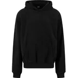 URBAN CLASSICS Jacquard Velvet Oversized Kapuzenpullover Black S