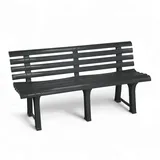 Spetebo Gartenbank 145 x 74 cm Anthrazit