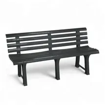 Spetebo Gartenbank 145 x 74 cm Anthrazit