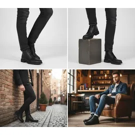 Timberland Elmhurst MID Lace Chukka Boot Herren Boots TB0A2976 001 schwarz, Schuhgröße:44 EU 44 EU