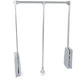 Emuca Closet Hang 830-1150 Mm Faltbarer Kleiderbügel Silber Silber One Size