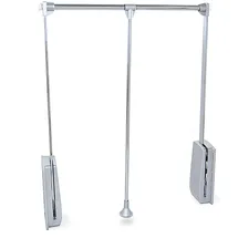 Emuca Closet Hang 830-1150 Mm Faltbarer Kleiderbügel Silber Silber One Size